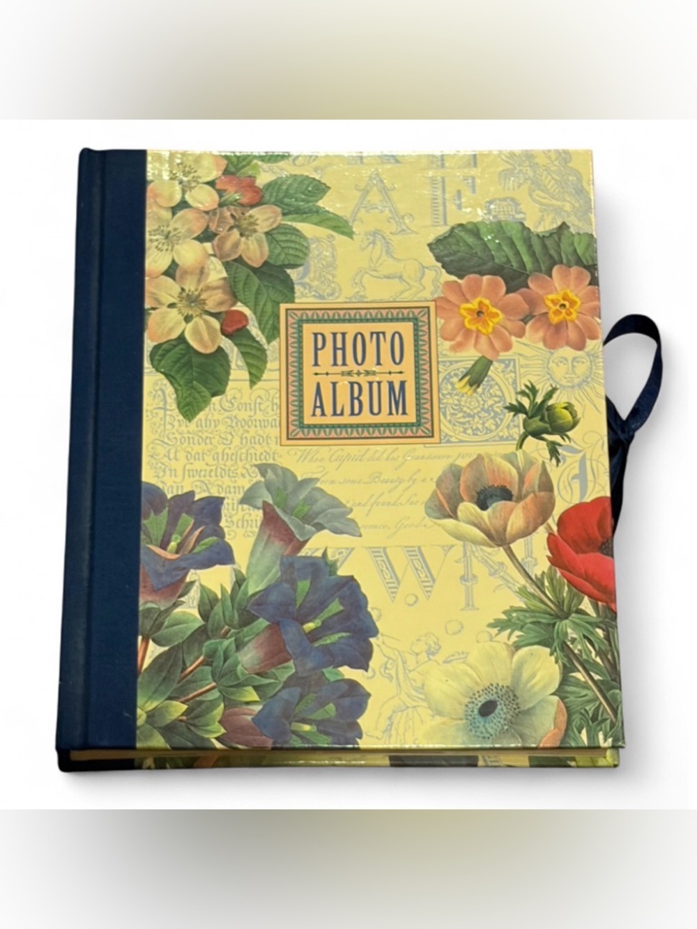 1996 Vintage Victorian Style Photo Album Michel Publishing Cottagecore Floral